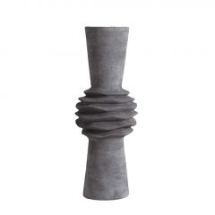 Espiel Βάζο Κεραμικό Γκρι Ø18x47,5 Εκ. Κωδικός: TOF256