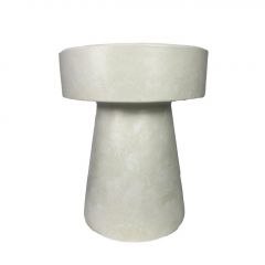 Espiel Σκαμπώ/Τραπέζι Κεραμικό Κρεμ Φ38x46 Εκ. Κωδικός: MAH118