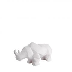 Espiel Διακοσμητική Φιγούρα ''Ρινόκερος'' Κεραμική Λευκή 11,5 Εκ. Κωδικός: NAG123K4