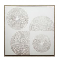 Espiel Πίνακας Σε Καμβά Γύψινος Λευκός 80x80 Εκ. Κωδικός: FAL464