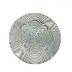 Espiel Πιατέλα Παρουσίασης/Σουπλά Μεταλλικό Γκρι 33 Εκ. Κωδικός: HER101K6