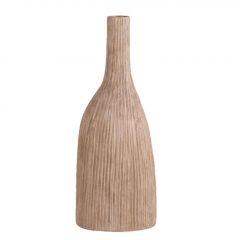 Espiel Βάζο Κεραμικό Μπεζ/Χρυσή Πατίνα 19,2x14x50 Εκ. Κωδικός: TOF321