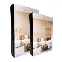 Espiel Κουτιά "Βιβλία" Mdf/Υφασμάτινα Μπεζ Σετ 2 Τμχ 30x20x6,5 Εκ. Κωδικός: BIB203