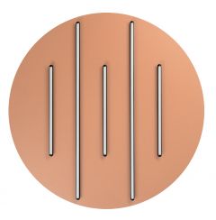 Zambelis Lights Πλαφονιέρα Led Αλουμινίου Κεραμιδί Ø80 52W 3000K 2571