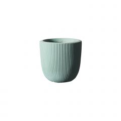 Supergreens Γλάστρα Πήλινη Στρογγυλή ''Stripe'' Βεραμάν S 24x24x23 Εκ.