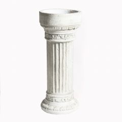 Supergreens Ανθοστήλη Τσιμεντένια Μπεζ 35x35x86 εκ.