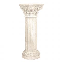 Supergreens Ανθοστήλη Τσιμεντένια Μπεζ 28x28x80 εκ.