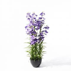 Supergreens Τεχνητό Φυτό Ορχιδέα "Cymbidium Orchid" Μωβ 120 Εκ.