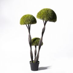 Supergreens UV Τεχνητό Δέντρο Μπονσάι Moss ''Mushroom'' Τριπλό Πράσινο 120 Εκ.