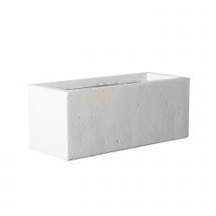 Supergreens Γλάστρα Πήλινη Ορθογώνια "Dusty" Μπεζ L 80x37x37 Εκ.