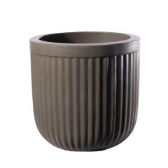 Supergreens Γλάστρα Τσιμεντένια Στρογγυλή "Gaia" Φυσική Φ45x45 Εκ.
