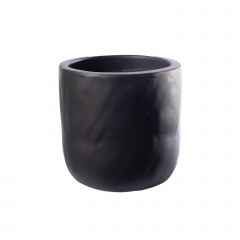 Supergreens Γλάστρα Τσιμεντένια Στρογγυλή "Gaze" Μαύρη Φ30x30 Εκ.