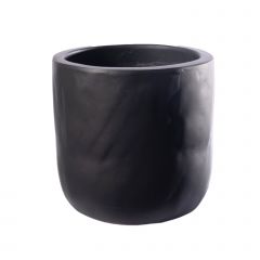 Supergreens Γλάστρα Τσιμεντένια Στρογγυλή "Gaze" Μαύρη Φ38x38 Εκ.
