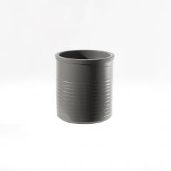 Supergreens Κασπώ Τερακότα Κυλινδρικό "Momo" Ανοιχτό Γκρι 23x21 εκ.