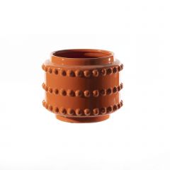 Supergreens Κασπώ Κεραμικό Στρογγυλό "Boaz" Πορτοκαλί 22x19 εκ.