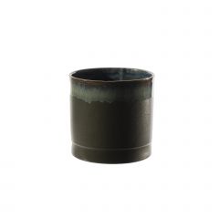 Supergreens Κασπώ Τερακότα Στρογγυλό "Olof" Σκούρο Πράσινο 22x20 εκ.