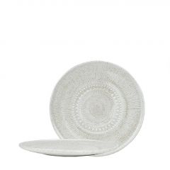 Espiel Aztec Πιάτο Φρούτου Ρηχό Stoneware Λευκό 20,5x1,5 Εκ. Κωδικός: ZAT101K6