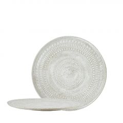 Espiel Aztec Πιάτο Φαγητού Ρηχό Stoneware Λευκό 27,3x1,5 Εκ. Κωδικός: ZAT103K6