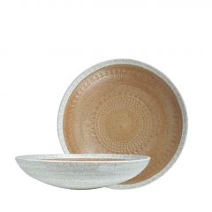 Espiel Aztec Πιάτο Φαγητού Βαθύ Stoneware Καφέ 28,3x6,4 Εκ. Κωδικός: ZAT110K2