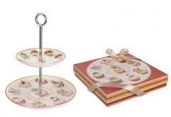 Bizzotto Dolcetto Χριστουγεννιάτικη Ορντεβιέρα "Cupcakes" Πολύχρωμη 23,3x23,3x4,8