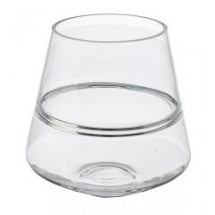 Bizzotto Illusion Βάζο Γυάλινο Διάφανο Ø19,5x19,5
