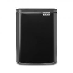 Brabantia BO Χαρτοδοχείο Μπάνιου Μεταλλικό 7 Lt. I Matt Black