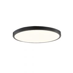 InLight Πλαφονιέρα Οροφής LED Με Εναλλαγή Χρώματος Μαύρη Ø80 Εκ. 42035-A-Black