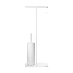 Brabantia MINDSET Χαρτοθήκη Επιδαπέδια Μεταλλική Με Πιγκάλ 75,5 Εκ. I Mineral Fresh White