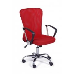 Bizzotto Brisbane Καρέκλα Γραφείου Υφασμάτινη Κόκκινη 57,5x57,5x106