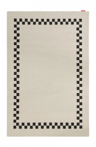 Fatboy Carpretty Petit Check Border - Χαλί Πολυπροπυλενίου 160x230 I Anthracite/Creme