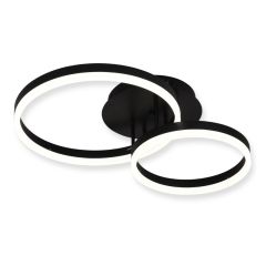 Sunlight Φωτιστικό Οροφής Led Με Εναλλαγή Χρώματος Μαύρo C88059/2-BK Dimmable