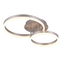 Sunlight Φωτιστικό Οροφής Led Με Εναλλαγή Χρώματος Ασημί C88059/2-SLV Dimmable