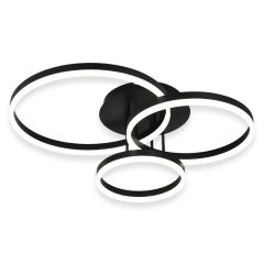 Sunlight Φωτιστικό Οροφής Led Με Εναλλαγή Χρώματος Μαύρο C88059/3-BK Dimmable