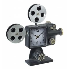 Bizzotto Charles Επιτραπέζιο Ρολόι "Κάμερα" Μαύρο 39x8x38,5