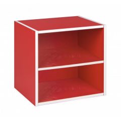Bizzotto Color Cube Κουτί Με Ράφι Κόκκινο 35x29,2x35