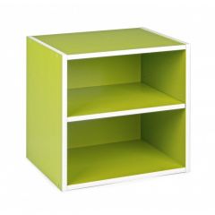 Bizzotto Color Cube Κουτί Με Ράφι Πράσινο 35x29,2x35