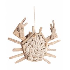 Bizzotto Cotton Κρεμαστό Διακοσμητικό "Κάβουρας" Ξύλινο Natural 31x5x22