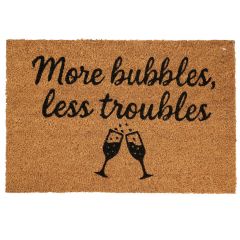 MRSHome Πατάκι Εισόδου ''More Bubbles, Less Troubles'' 40x60 Εκ.