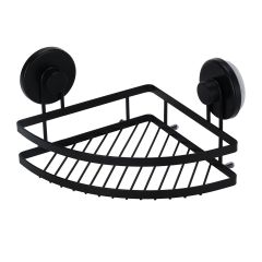MRSHome Γωνιακό Ράφι Μπάνιου Μεταλλικό/Abs 20x20x12,5 Εκ. I Black