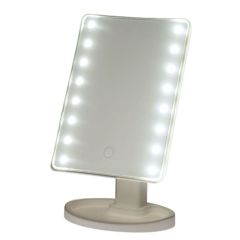 MRSHome Καθρέπτης Μακιγιάζ Πλαστικός Με Led Φωτισμό 16,3x11,5x26,5 Εκ. I White