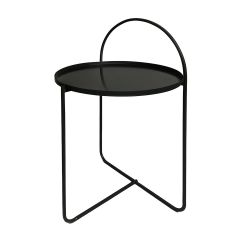 MRSHome Βοηθητικό Τραπέζι Μεταλλικό Φ40x65 Εκ. I Black