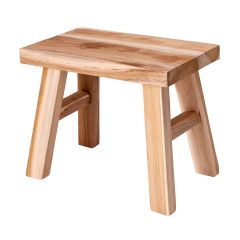 MRSHome Διακοσμητικό Σκαμνάκι/Τραπέζι Ξύλινο Teak 31x19x25 Εκ.