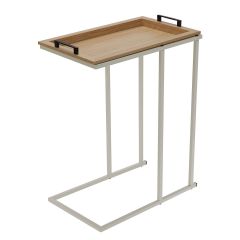 MRSHome Βοηθητικό Τραπέζι Μεταλλικό/Mdf 45x28x59 Εκ. Ι Off-White