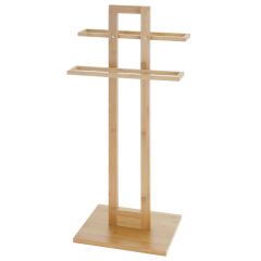 MRSHome Επιδαπέδια Κρεμάστρα 2 Θέσεων Bamboo 37x25x85 Εκ.