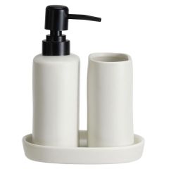 MRSHome Σετ Μπάνιου Stoneware 3 Τμχ I White