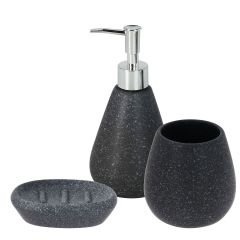 MRSHome Σετ Μπάνιου 400 ml Από Δολομίτη 3 Τμχ I Anthracite