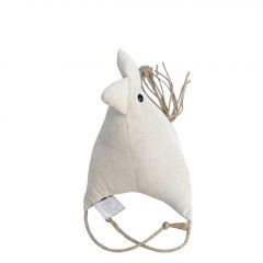 Trends Στοπ Πόρτας ''Πουλί'' Υφασμάτινο Λευκό 19x23x23 Κωδικός: DWIA1001