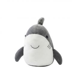 Trends Στοπ Πόρτας ''Καρχαρίας'' Υφασμάτινο Γκρι/Λευκό 15x13x21 Κωδικός: DWIA1009