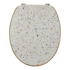 MRSHome Καπάκι Λεκάνης Mdf Με Ανοξείδωτους Μεντεσέδες 35,5x43 