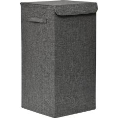 MRSHome Καλάθι Απλύτων Αναδιπλούμενο Υφασμάτινο 35x35x60 Εκ. I Γκρι